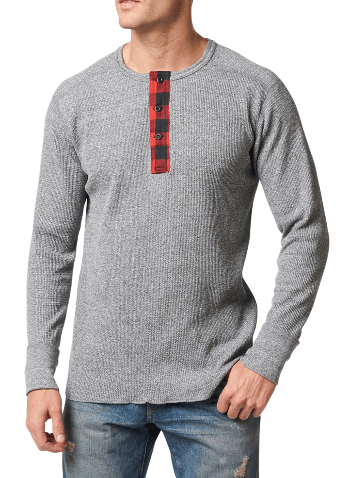 Stanfields Henley gaufré 1336 Heritage pour hommes